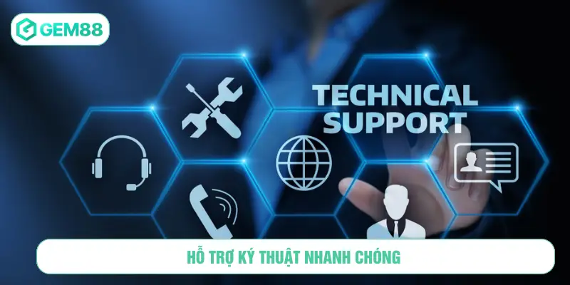 Hỗ trợ kỹ thuật nhanh chóng