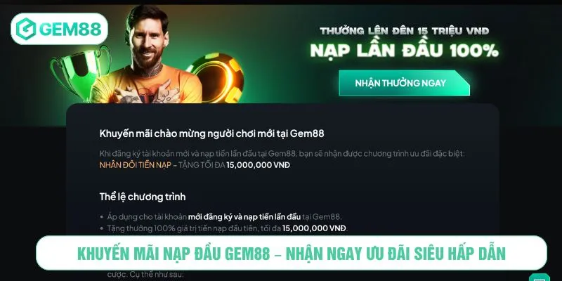 Khuyến mãi nạp đầu GEM88