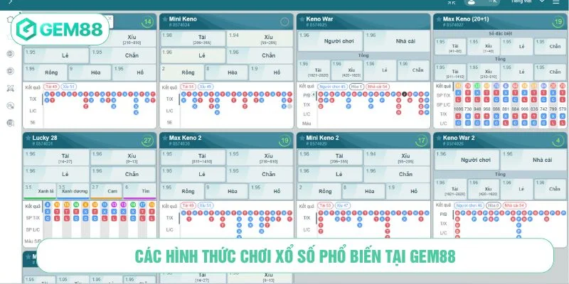 Nhà cái cung cấp nhiều hình thức cược xổ số đa dạng