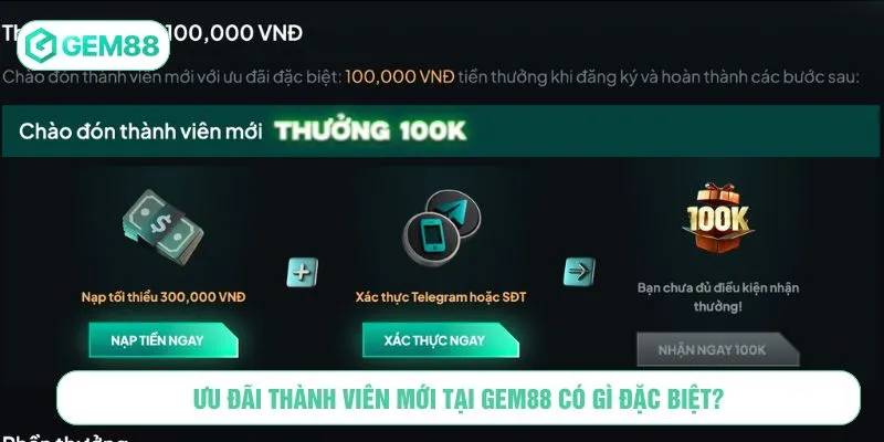 Ưu đãi thành viên mới tại GEM88 có gì đặc biệt?